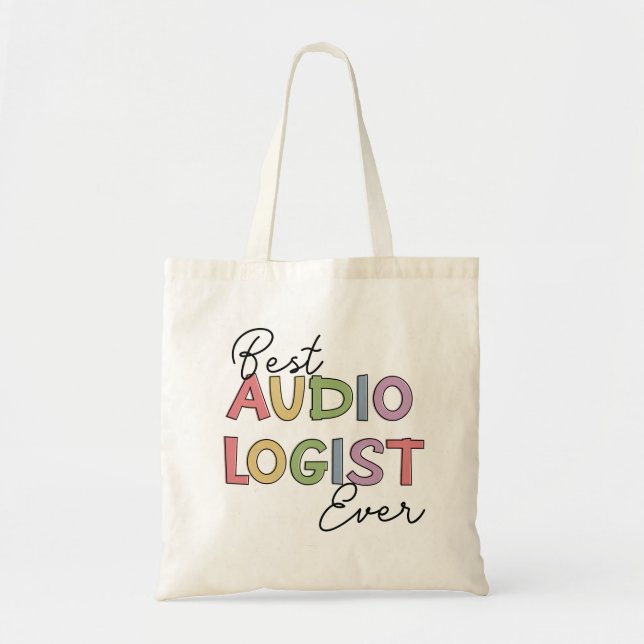 Bolsa Tote Melhor Audiologista Alguma Vez Doutora em Ofertas  (Frente)
