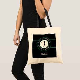 Bolsa Tote Melhor Avó Golfista Por Seu Charme no Golfe Preto 