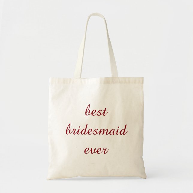 Bolsa Tote Melhor Bridesmaid Personalizada De Sempre (Frente)
