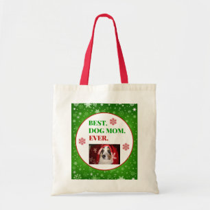 Bolsa Tote Melhor Cachorro De Natal Foto De Mãe