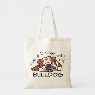 Bolsa Tote Melhor com o meu Buldogue