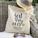 Bolsa Tote melhor dia de sempre, bem-vindo personalizado ao c<br><div class="desc">Confira mais de 100 estilos populares de sacos de tote de casamento da coleção "Bags de Tote de Casamento" do meu compro!</div>
