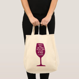 Bolsa Tote Melhor engraçado do que o vidro do vinho