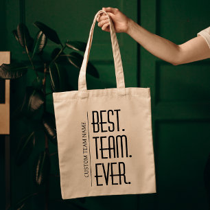 Bolsa Tote Melhor Equipe de sempre, apreciação personalizada 
