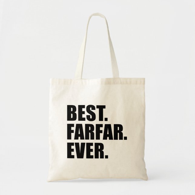 Bolsa Tote Melhor Farfar De Sempre Avô Sueco Tote Bag (Frente)