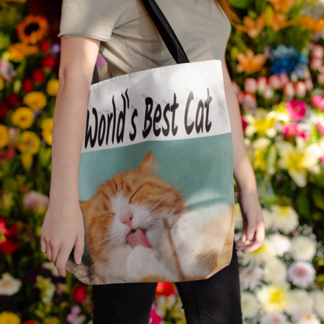 Bolsa Tote Melhor Foto de Cat (Criador carregado)