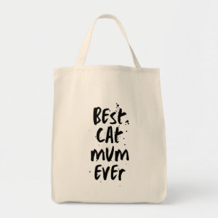 Bolsa Tote Melhor Gato Mãe Alguma Vez Moderna, Simples Trendy