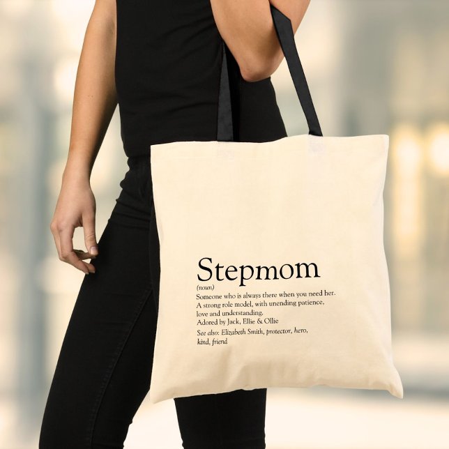Bolsa Tote Melhor Madrasta de Todos os Tempos Definição (World's Best Ever Stepmom Stepmother Definition Tote Bag)