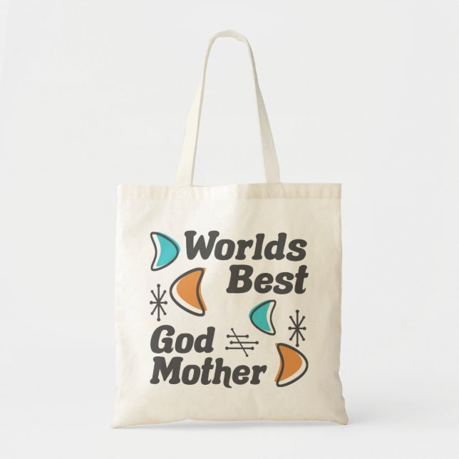 Bolsa Tote Melhor madrinha Retro (Frente)