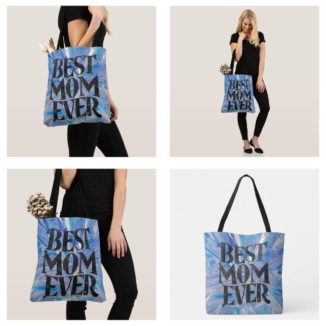 Bolsa Tote Melhor Mãe Alguma Tendência (Best Mom Ever Trendy Tote Bag)