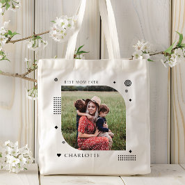 Bolsa Tote Melhor Mãe Alguma Vez Nome Fotografia Tendência Si