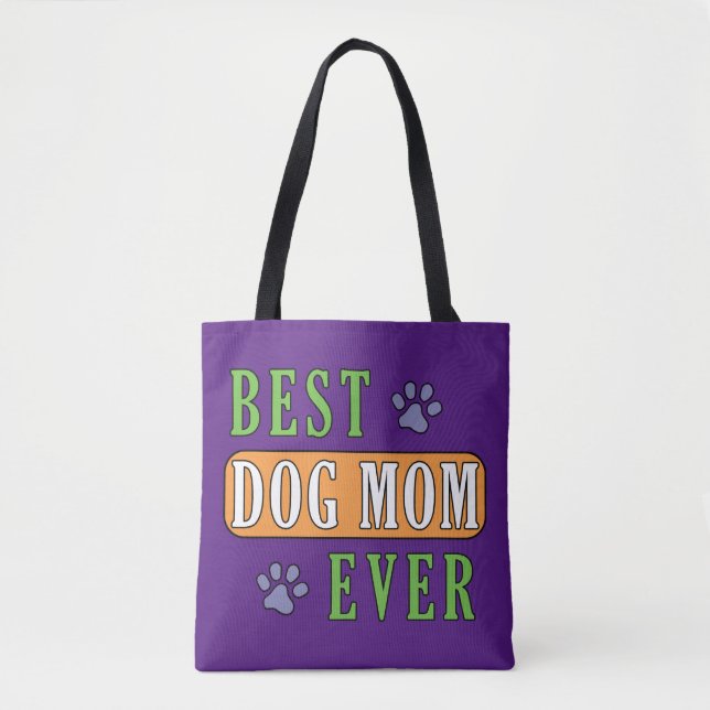 Bolsa Tote Melhor Mãe De Cachorro (Frente)