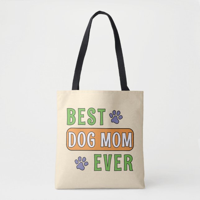 Bolsa Tote Melhor Mãe de Cachorro de Todos    (Frente)