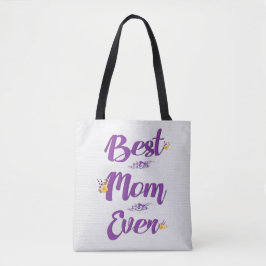 Bolsa Tote Melhor Mãe De Design Floral