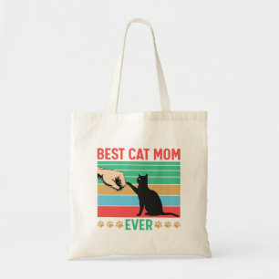 Bolsa Tote melhor mãe de gato   design para amantes de gatos