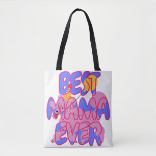 Bolsa Tote Melhor Mãe de Poodle de todos os tempos