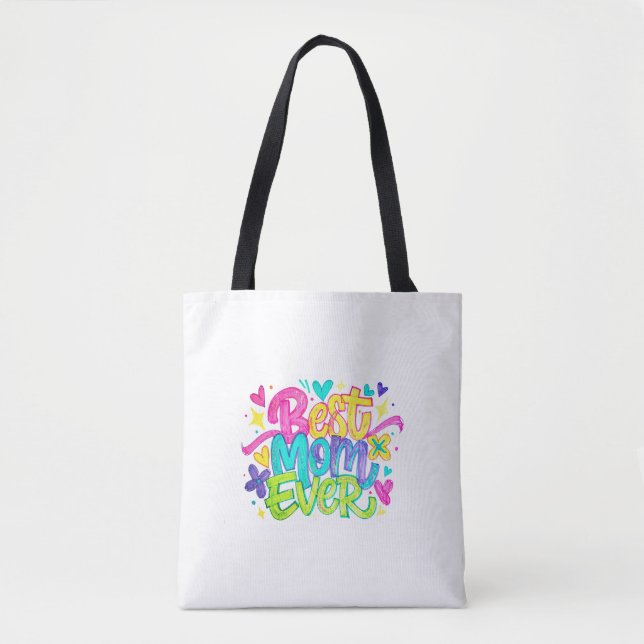 Bolsa Tote Melhor Mãe de Todas (Estilo 2) (Frente)