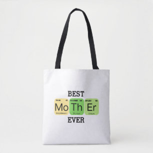 Bolsa Tote Melhor Mãe de Todos os Tempos Tabela Periódica