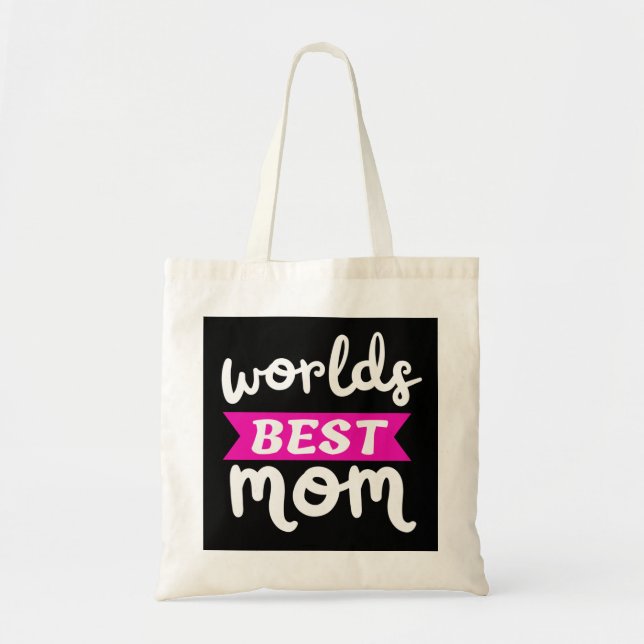 Bolsa Tote melhor mãe do mundo (Frente)