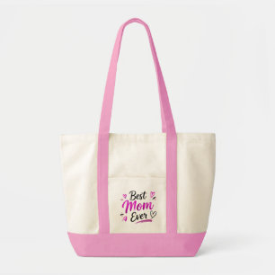 Bolsa Tote Melhor Mãe do Mundo Coração Rosa