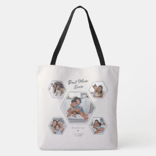 Bolsa Tote Melhor Mãe do Mundo Dez Fotos Colagem Personalizad