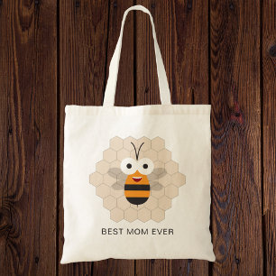 Bolsa Tote Melhor Mãe do Mundo Divertida Linda Abelha Mel