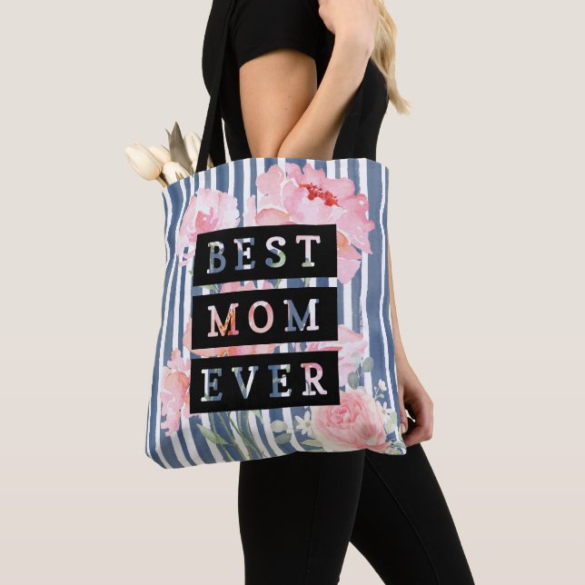 Bolsa Tote Melhor mãe moderna e adorável jamais em Strips (Close Up)