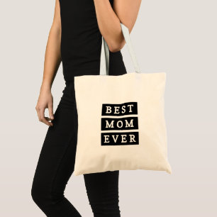 Bolsa Tote Melhor mãe moderna sempre l Preto Fashion