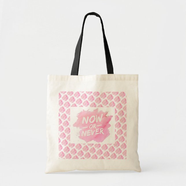 Bolsa Tote Melhor Mensagem Popular de Motivação Moderna Elega (Frente)
