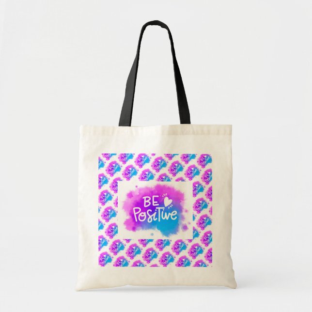 Bolsa Tote Melhor Mensagem Popular de Motivação Moderna Elega (Frente)