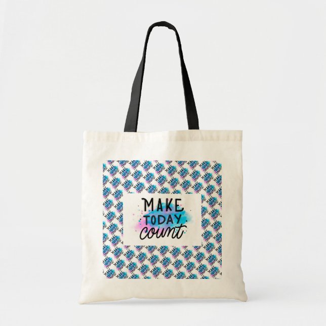 Bolsa Tote Melhor Mensagem Popular de Motivação Moderna Elega (Frente)