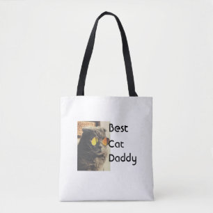Bolsa Tote Melhor modelo de presente com nome e foto do gato 
