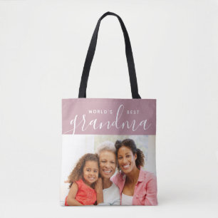 Bolsa Tote Melhor oferta personalizada de fotos da vovó do mu