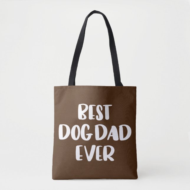 Bolsa Tote  Melhor Pai De Cão Nunca (Frente)