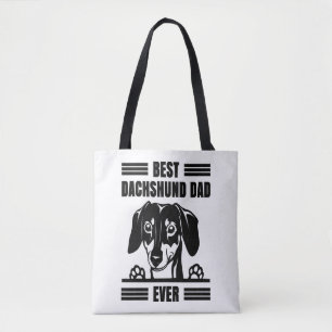 Bolsa Tote Melhor Pai De Dachshund Nunca