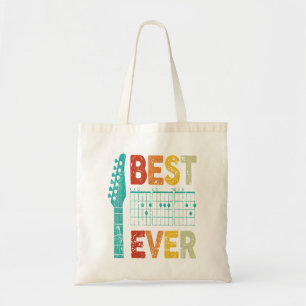 Bolsa Tote Melhor pai de guitarra de todos os tempos acordes