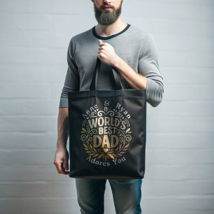 Bolsa Tote Melhor Pai do Mundo - Presente personalizável do P