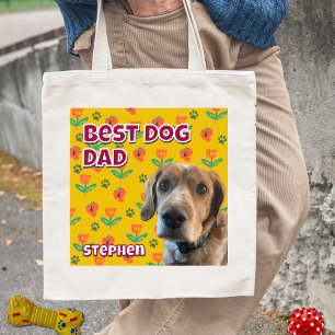 Bolsa Tote Melhor Pai Personalizado de Cães - Dia de os pais 