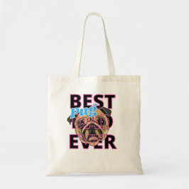 Bolsa Tote Melhor Pai Pug Nunca