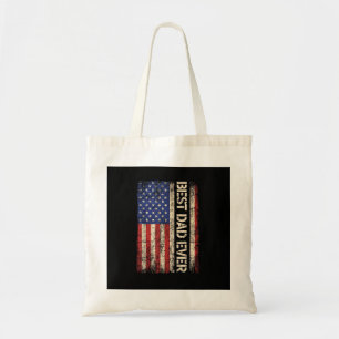 Bolsa Tote Melhor Papai de Todos Presentes da Bandeira Americ