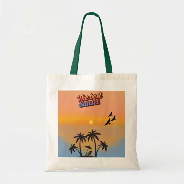 Bolsa Tote Melhor pôr do sol. (Frente)