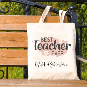 Bolsa Tote Melhor Professor de Todos os Tempos Presente de Ag