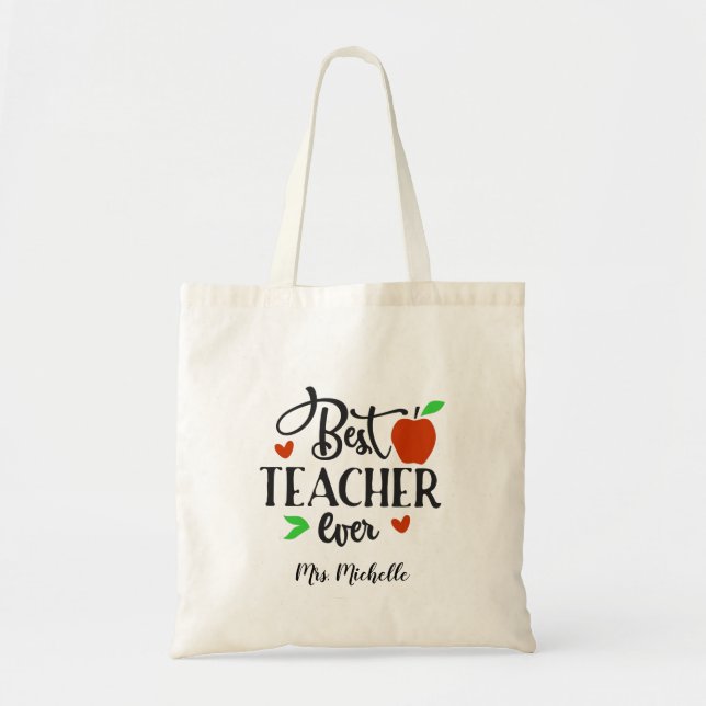 Bolsa Tote Melhor Professor de Todos os Tempos Semana de Apre (Frente)