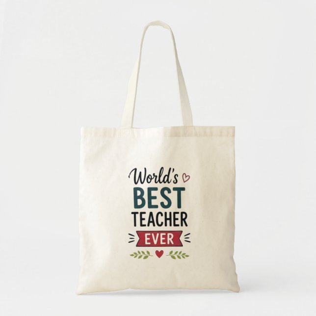 Bolsa Tote Melhor Professor do Mundo Já  (Frente)