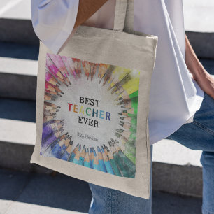Bolsa Tote Melhor Professora Do Mundo Presente de Apreciaç