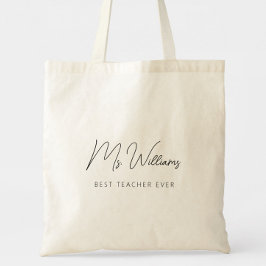 Bolsa Tote Melhor Professora Minimalista De Sempre