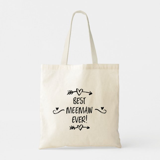 Bolsa Tote Melhor Saco de Tote MeeMaw Ever (Verso)