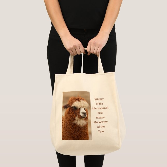 Bolsa Tote Melhor Sobrancelha Unida de Alpaca (Frente (produto))