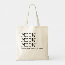 Bolsa Tote Melhor tradução da Cat Mãe