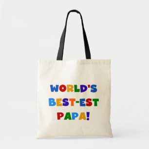 Bolsa Tote Melhores Camisetas e presentes do Mundo de Cores B